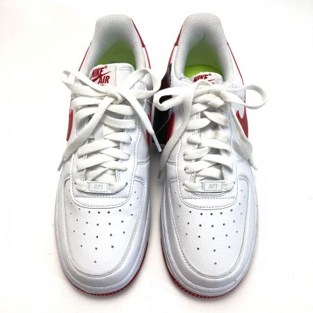  NIKE ナイキ AIR FORCE 1 ネクスト ネイチャー スニーカー DV3808-105 ホワイト×レッド  SIZE 25.5cm メンズ