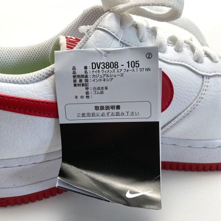  NIKE ナイキ AIR FORCE 1 ネクスト ネイチャー スニーカー DV3808-105 ホワイト×レッド  SIZE 25.5cm メンズ
