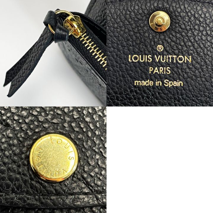 LOUIS VUITTON ルイヴィトン モノグラム・アンプラント ポルトモネ・ロザリ M81455 ノワール コインケース レディース  布袋有｜中古｜なんでもリサイクルビッグバン