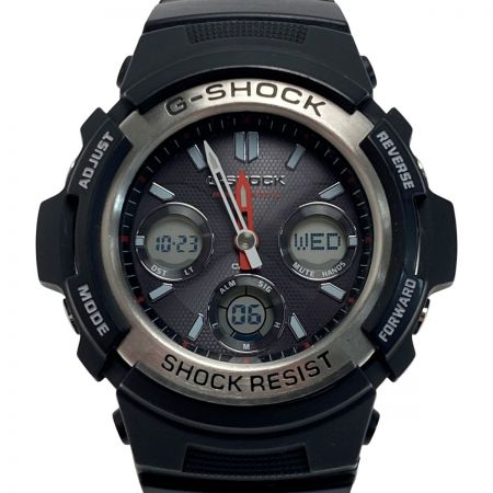  CASIO カシオ G-SHOCK M100シリーズ アナデジ AWG-M100-1AJF 電波ソーラー メンズ 腕時計