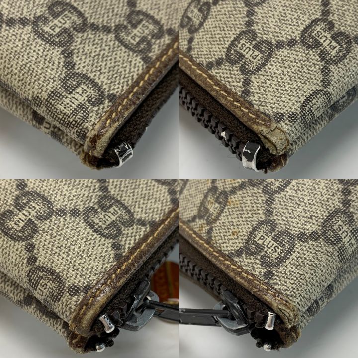 GUCCI グッチ プラス コスメ ポーチ PVC イタリア製 バッグ GUCCI グッチ グッチ プラス コスメ ポーチ ブラウン系 ポーチ