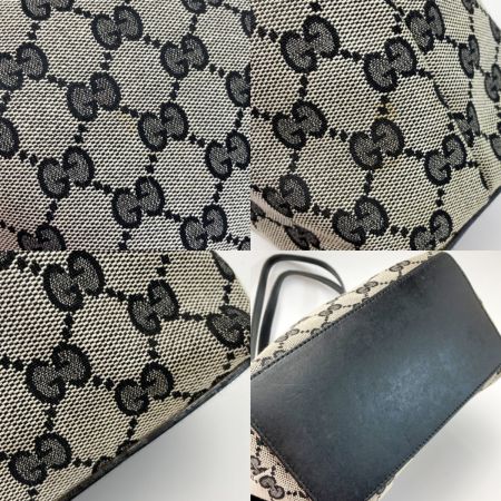  GUCCI グッチ GGキャンバス トートバッグ 002･1099 ネイビー キャンバス×レザー