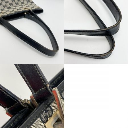  GUCCI グッチ GGキャンバス トートバッグ 002･1099 ネイビー キャンバス×レザー