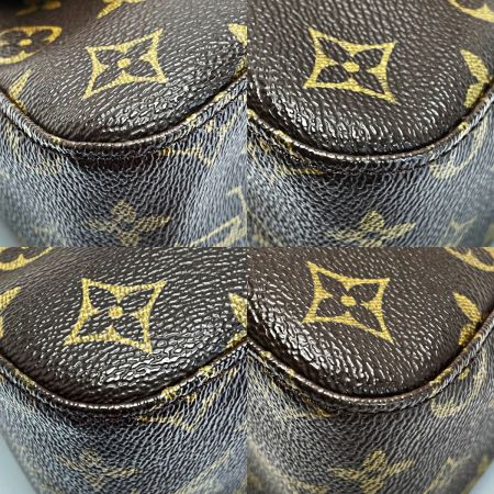  LOUIS VUITTON ルイヴィトン モノグラム ミニルーピング M51147 ブラウン ハンドバッグ レディース ゴールド金具