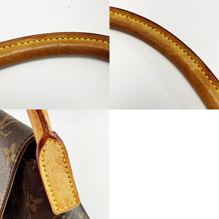  LOUIS VUITTON ルイヴィトン モノグラム ミニルーピング M51147 ブラウン ハンドバッグ レディース ゴールド金具
