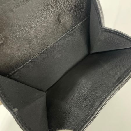  Christian Dior クリスチャンディオール 三つ折り財布 レディース カナージュ 02.LU.1008 ブラック