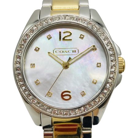  COACH コーチ シェル文字盤 レディース クォーツ 腕時計 CA.67.7.14.0680S 本体のみ