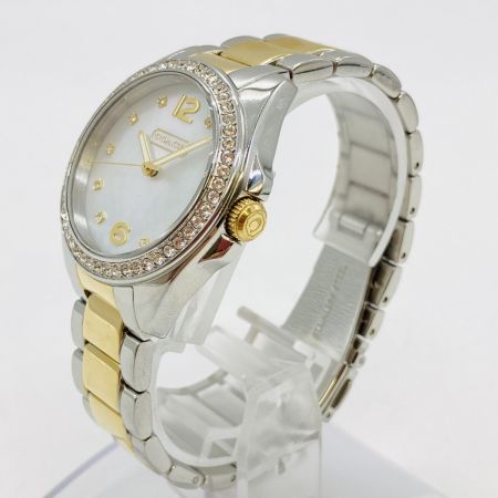  COACH コーチ シェル文字盤 レディース クォーツ 腕時計 CA.67.7.14.0680S 本体のみ