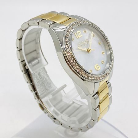  COACH コーチ シェル文字盤 レディース クォーツ 腕時計 CA.67.7.14.0680S 本体のみ