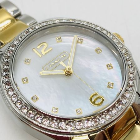  COACH コーチ シェル文字盤 レディース クォーツ 腕時計 CA.67.7.14.0680S 本体のみ