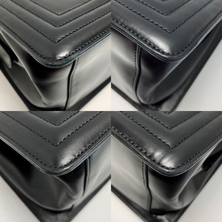  CHANEL シャネル ボーイシャネル チェーントートバッグ ブラック レザー ココマーク ワンショルダー 布袋有