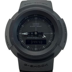 ☆☆ CASIO カシオ G-SHOCK クォーツ ラバー デジアナウォッチ AW-500BB-1EJF ブラック 腕時計 メンズ Cランク