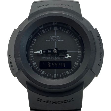  CASIO カシオ G-SHOCK クォーツ ラバー デジアナウォッチ AW-500BB-1EJF ブラック 腕時計 メンズ