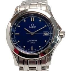 ☆☆ OMEGA オメガ シーマスター 120M デイト 2511.80 ブルー クォーツ メンズ 腕時計 Seaｍaster Bランク