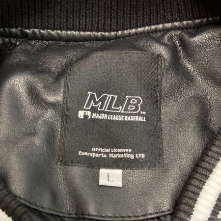  MLB スタジャン ジャケット サイズ L メンズ ブラック×ホワイト