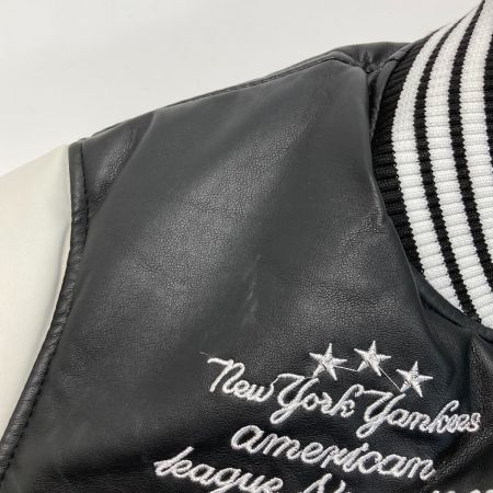  MLB スタジャン ジャケット サイズ L メンズ ブラック×ホワイト