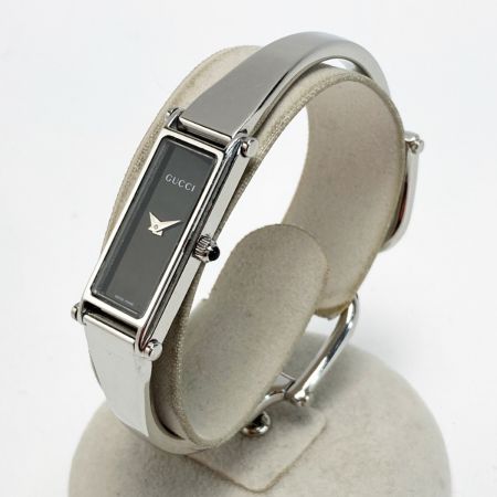  GUCCI グッチ バングルウォッチ 1500L ブラック クォーツ レディース 腕時計