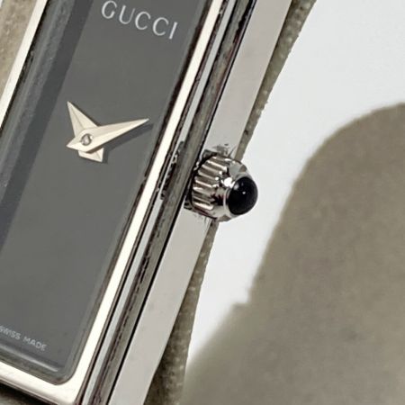  GUCCI グッチ バングルウォッチ 1500L ブラック クォーツ レディース 腕時計