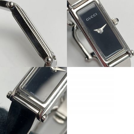  GUCCI グッチ バングルウォッチ 1500L ブラック クォーツ レディース 腕時計