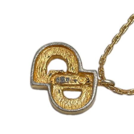  Christian Dior クリスチャンディオール ネックレス CDロゴ ゴールド