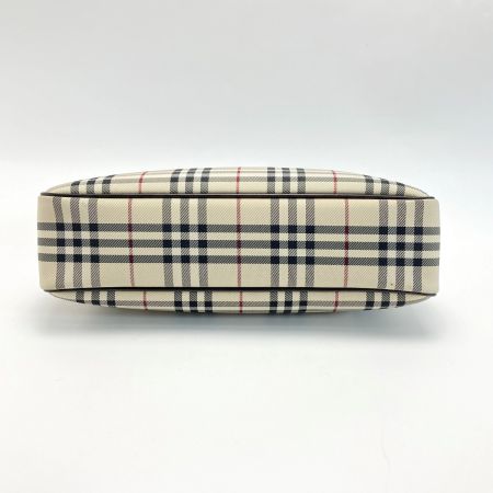  BURBERRY バーバリー ノバチェック ショルダーバッグ ベージュ キャンバス/レザー