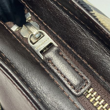  BURBERRY バーバリー ノバチェック ショルダーバッグ ベージュ キャンバス/レザー