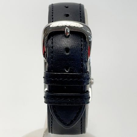 COACH コーチ レザー ブラック W522 クォーツ レディース 腕時計