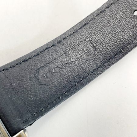  COACH コーチ レザー ブラック W522 クォーツ レディース 腕時計