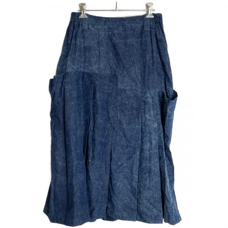  萌 MOYURU スカート 2123432 ブルー サイズ M～L レディース