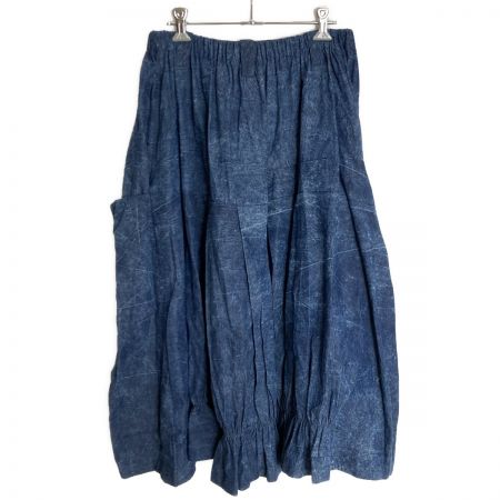  萌 MOYURU スカート 2123432 ブルー サイズ M～L レディース