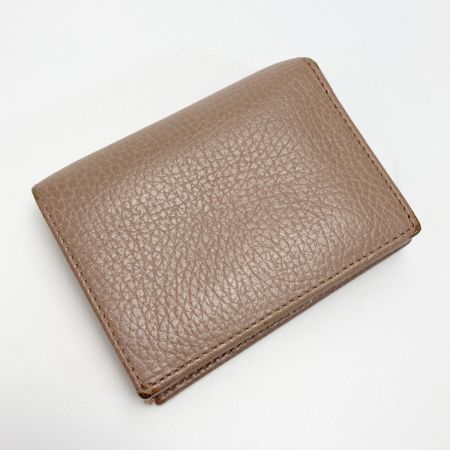  GUCCI グッチ GGマーモント ２つ折り財布 456126･493075 ベージュ レザー コンパクトウォレット 布袋有