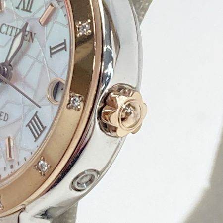  CITIZEN シチズン エクシード 12Pダイヤ H060-T022634 シェル文字盤 電波ソーラー レディース 腕時計 EXCEED