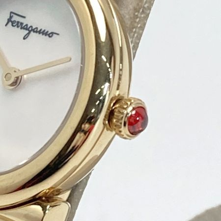  Salvatore Ferragamo サルヴァトーレフェラガモ ガンチーニ SFIK-121917910364 シェル文字盤 クォーツ レディース 腕時計