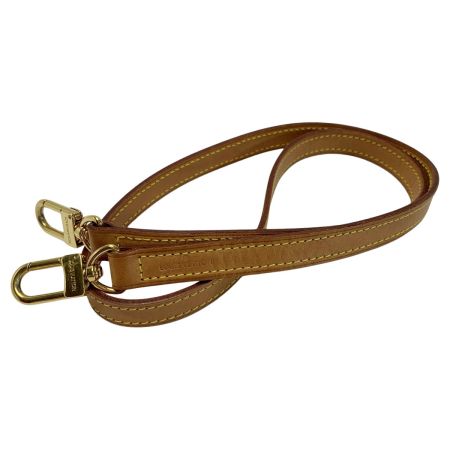  LOUIS VUITTON ルイヴィトン ヌメ革 レザー ベージュ ゴールド金具 100cm ショルダーストラップ  バッグ用アクセサリー ゴールド金具