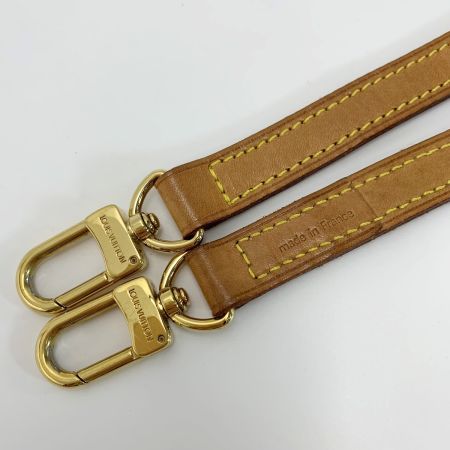  LOUIS VUITTON ルイヴィトン ヌメ革 レザー ベージュ ゴールド金具 100cm ショルダーストラップ  バッグ用アクセサリー ゴールド金具