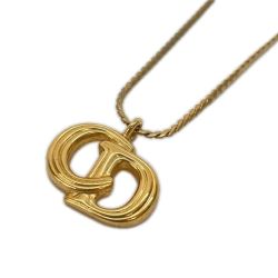 〇〇 Christian Dior クリスチャンディオール レディース ネックレス CDロゴ ゴールド Bランク
