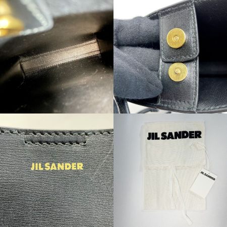  JIL SANDER ジルサンダー エンボスロゴ スモールサイズ J07WG0001 ブラック ショルダーバッグ レディース レザー