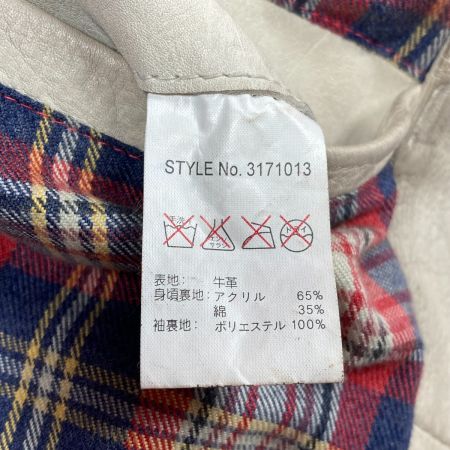  Schott ショット レザージャケット サイズ L メンズ 3171013 ホワイト