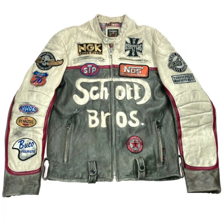 Schott ショット レザージャケット サイズ L メンズ 3171013 ホワイト