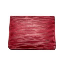 LOUIS VUITTON ルイヴィトン エピ ポルト2カルト カードケース M63207 カスティリアンレッド レザー  Cランク