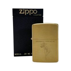 ☆☆ ZIPPO ジッポー SOLID BRASSBRUSH BRASS COMMEMORATIVE 1932-1982 1987 WINDY オイルライター Cランク