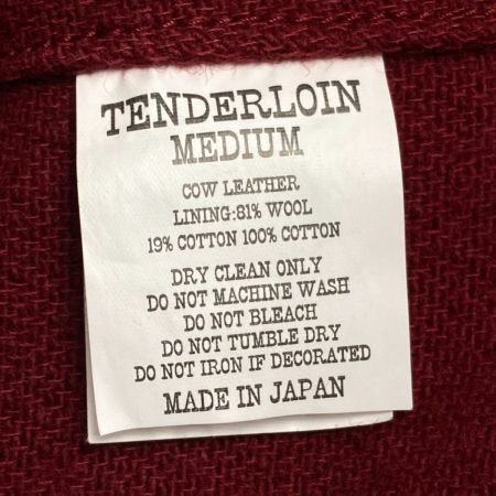  TENDERLOIN テンダーロイン レザージャケット 牛革 サイズ M メンズ ブラウン