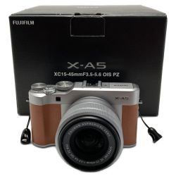 ☆☆ FUJIFILM フジフィルム ミラーレス一眼 レンズキット X-A5 ブラウン 箱付き Bランク