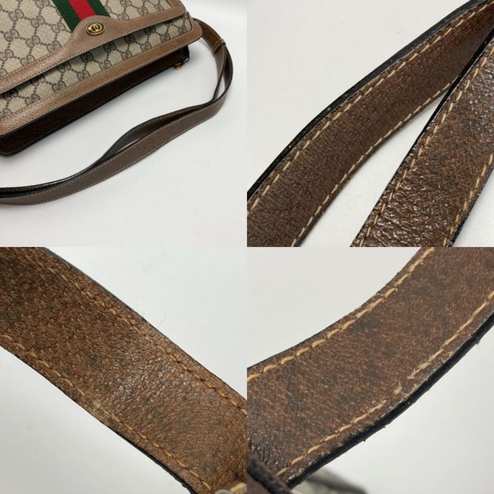 GUCCI グッチ オールドグッチ シェリーライン ショルダーバッグ 010.378 ブラウン 2WAY ハンドバッグ ｜中古｜なんでもリサイクルビッグバン