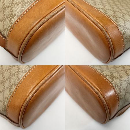  CELINE セリーヌ マカダム柄 M90 巾着ショルダー レディース ゴールド金具