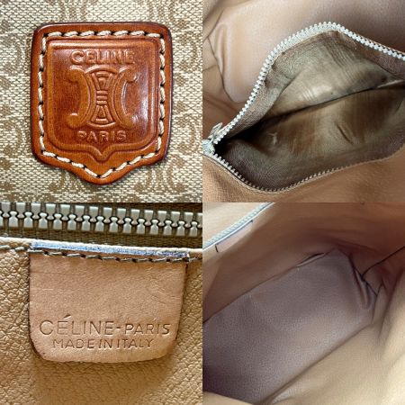  CELINE セリーヌ マカダム柄 M90 巾着ショルダー レディース ゴールド金具