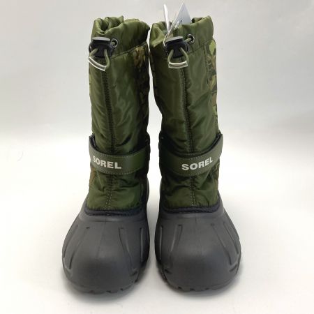  SOREL ソレル ユースフルーリー プリント ブーツ NY5195-356 オリーブ SIZE 24cm キッズ ジュニア