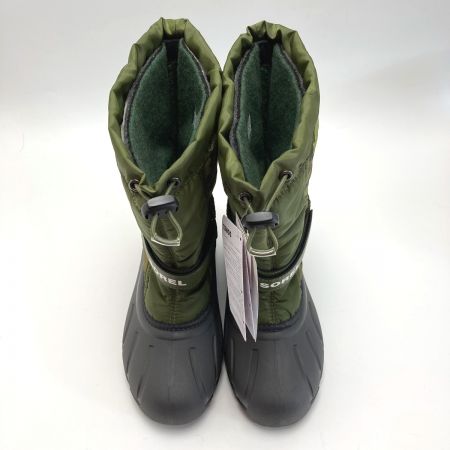  SOREL ソレル ユースフルーリー プリント ブーツ NY5195-356 オリーブ SIZE 24cm キッズ ジュニア