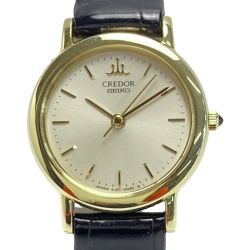 ☆☆ SEIKO セイコー クレドール 18K GTAS006/4J91-0010 クォーツ レディース 腕時計 CREDOR Bランク