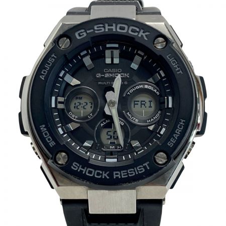  CASIO カシオ G-SHOCK G-STEEL アナデジ GST-W300-1AJF 電波ソーラー メンズ 腕時計